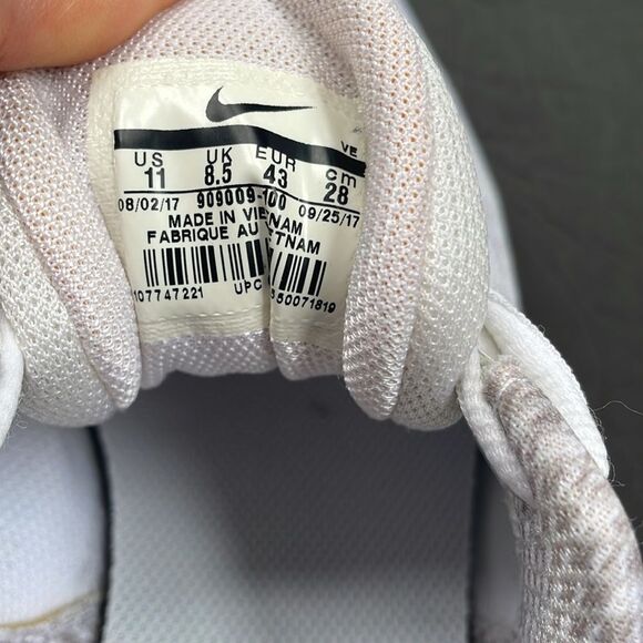 Nike In Season Tr 7 Shoes Womens 11 White Metallic Silver Training 909009-100 - Picture 8 of 10